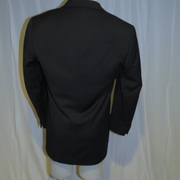 Istante by Versace Vintage Solid Black Four Metal Button Sport Coat 38R - Picture 9 of 12